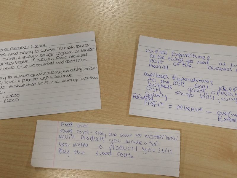 Using Revision Cards Effectively