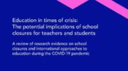 Implications of school closures during COVID-19 Logo