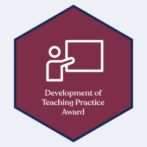 Development of Teaching Practice Award Hexagonal Logo