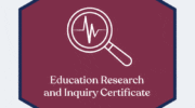 Education Research and Inquiry Certificate Hexagonal Logo