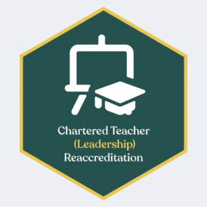 Chartered Teacher Leadership Reaccreditation Logo