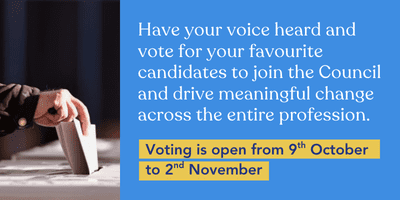 Vote in our council elections. Voting is open from 9th October until 2nd November